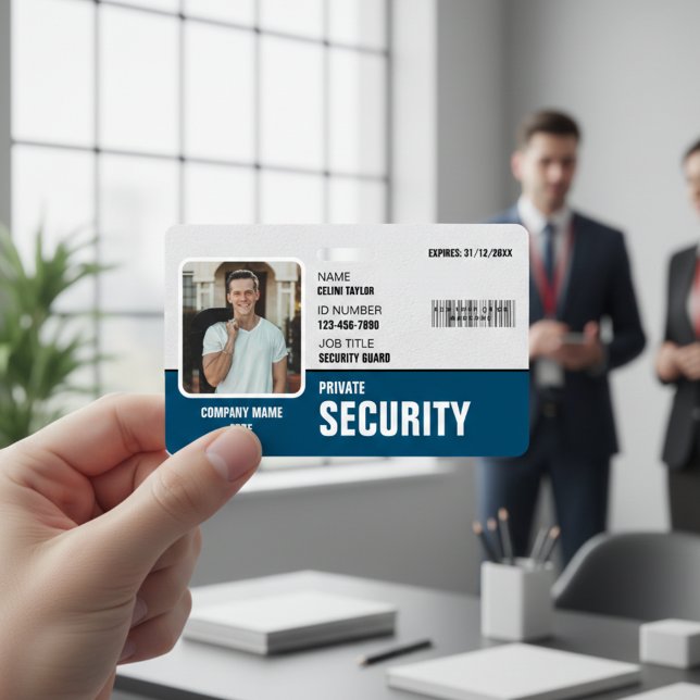 Afiado & Profissional: Crachá Personalizado para S (Navy Access Badge)