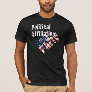 Afiliação política: T-shirt do tea party