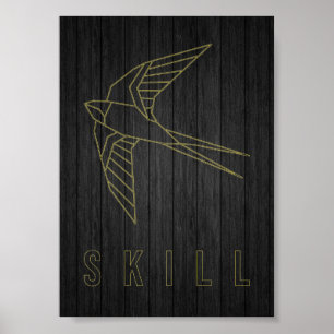 Afirmação de poster motivar para melhorar suas hab