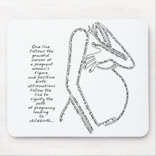 Afirmações Mousepad do nascimento
