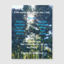 Afirmar e incentivar Cartão de Saudação Magnética