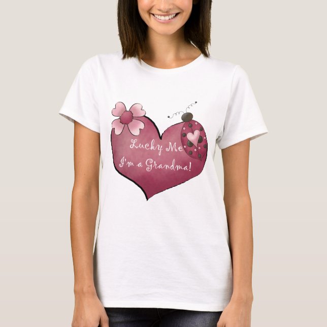 Afortunado mim eu sou camiseta e presentes de uma (Frente)