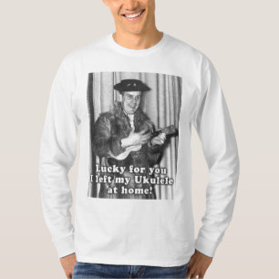 Afortunado para você t-shirt longo leve da luva