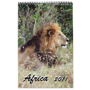 África 2011 calendário da página do solteiro de