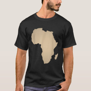 África - Camisa bege - Tom - Mapa continental afri