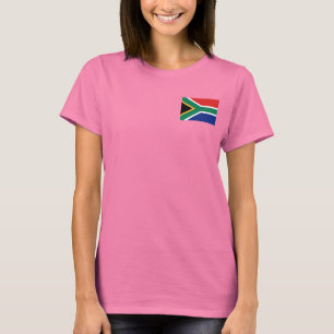 África do Sul Bandeira e Mapa do T-Shirt