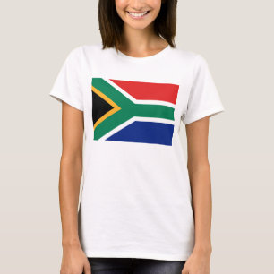 África do Sul Bandeira x Mapa T-Shirt