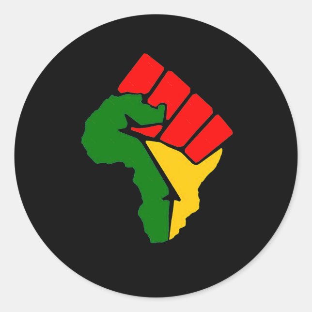 África Levantou o adesivo resistente (Frente)