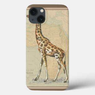 Africa Map and a Giraffe