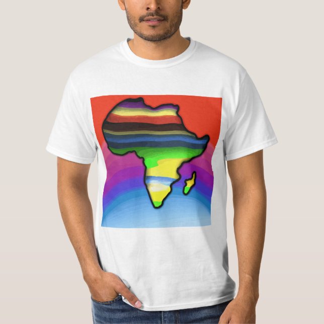 África Mapear T-Shirt (Frente)