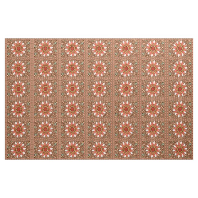 África Padrão tradicional asiático cinzento tecido (Fat Quarter)