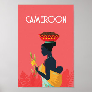 áfrica poster de viagens dos Camarões