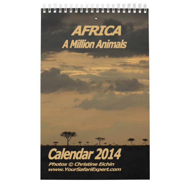 ÁFRICA - Um Milhão de Animais Calendário 2014 Solt (Capa)