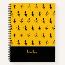 African Art, Silhouette Atleta, Orange