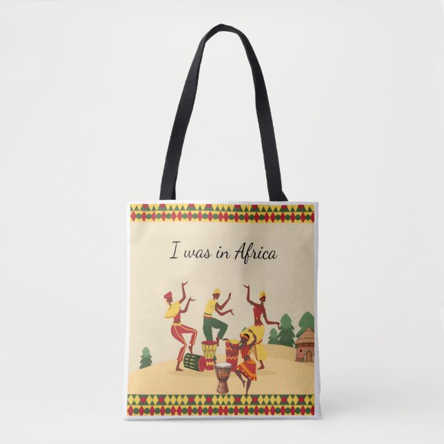 African Pattern Tote Bag | Ankara Print | Cultural (Frente)