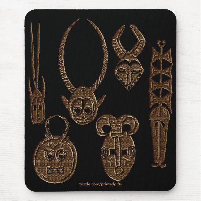 African Tribal Art Mousepad (Frente)