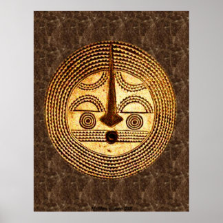 AfriMex Urbano Burkino Faso Máscara Poster