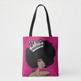 Afro Crown Bolsa de canvas