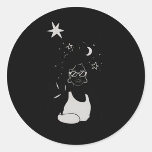 Afro Girl - Adesivo Celestial