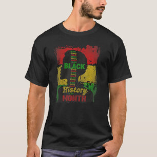 Afro Girl Black Pride Camisa Negra História Negra 