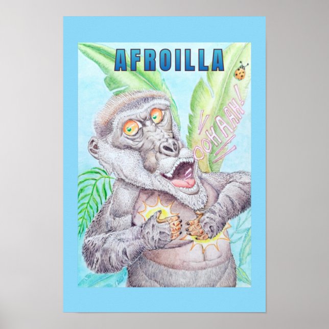 AFRO GORILLA POSTER  (Frente)