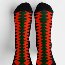 Afro Pop Red Black Gold And Green Tribal