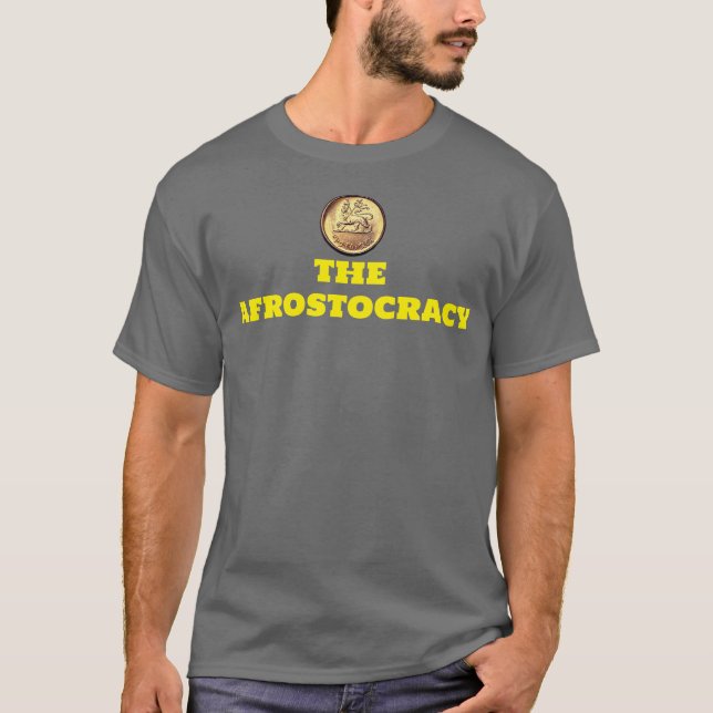 AfROSTOCRACY T-Shirt Básico Escuro (Frente)