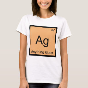 Ag - Camiseta com Símbolo do Elemento Químico Anyt