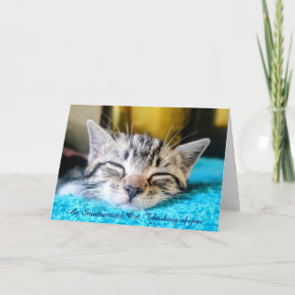 Ag Smaoineamh Ort Pensando em você Cartão dobrado