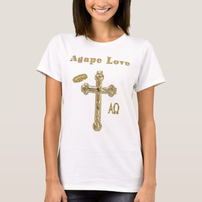 Agape ama camiseta cristã (Frente)