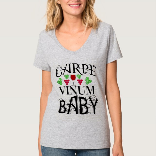 Agarre o T-Shirt do Vinho (Frente)