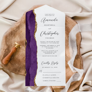 Ágata Roxo Dourado Script