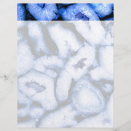 Agate de quartzo azul, Geodes azuis, padrão de abs