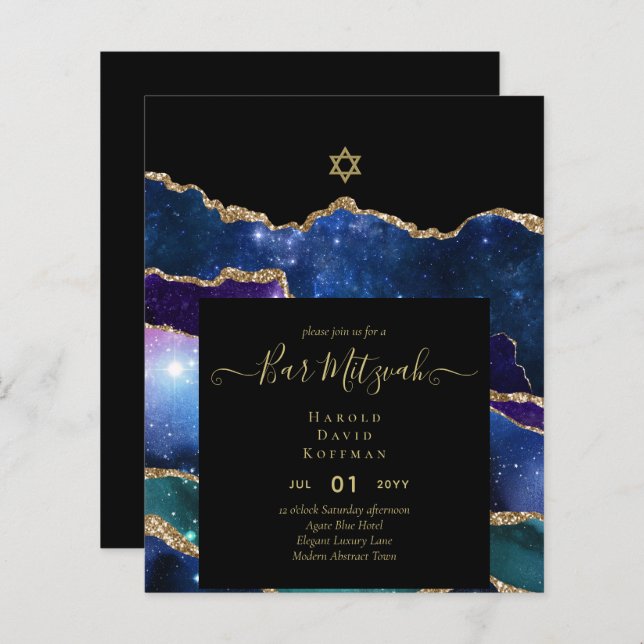 AGATE Dourado MITZVAH (Frente/Verso)