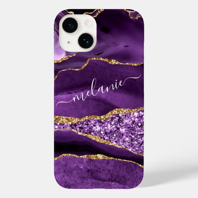 Agate Violet Dourado Glitter Violeta Roxo Desencad (Verso)