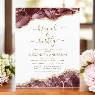 Agato de Orçamento Borgonha Dourada Brunch e Bubb