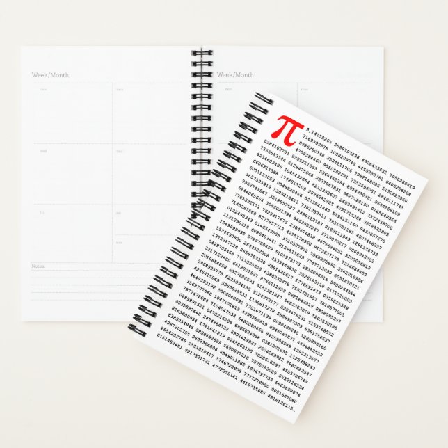 Agenda 1000 Primeiro Dígitos Número Pi | Símbolo matemáti (Exibição)