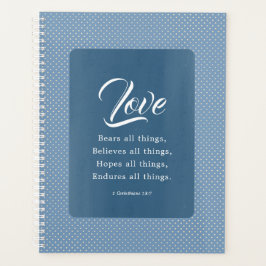 Agenda 1 Coríntios 13:7 O Amor Suporta Tudo