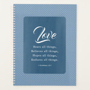 Agenda 1 Coríntios 13:7 O Amor Suporta Tudo
