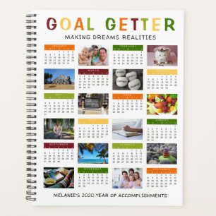 Agenda 2020 Ano GETTER Foto Personalizada Visual Personal