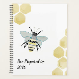 Agenda 2020 Honey Bee Zen Doodle Planner Personalizar