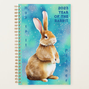 Agenda 2023 Ano do Coelho, Apple Green & Azure Blue