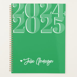 Agenda 2024 - 2025 Estudante Verde Personalizado