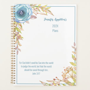 Agenda 2024 Personalizado Escritura Watercolor