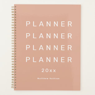 Agenda 2024 Trendy Modern Rosa claro Semanal