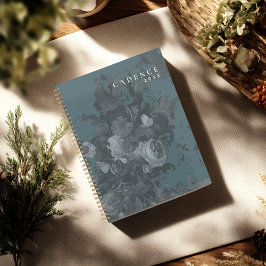 Agenda 2026 Ano Novo Verde Minimal Floral Abstrato Chic