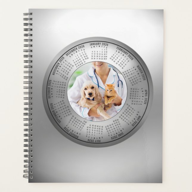 Agenda 2026 Calendar Planner Veterinarians Animal Lovers (Frente)