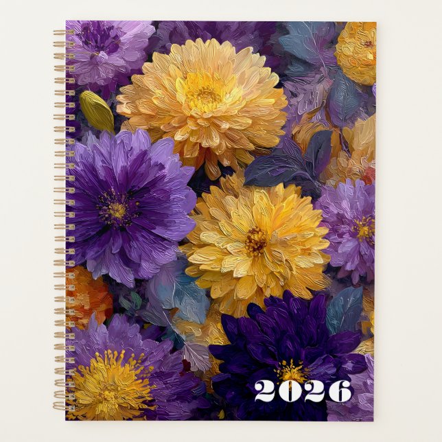 Agenda 2026 Flores Inspiración Vincent van Gogh (Frente)
