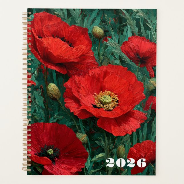 Agenda 2026 Flores Inspiración Vincent van Gogh (Frente)