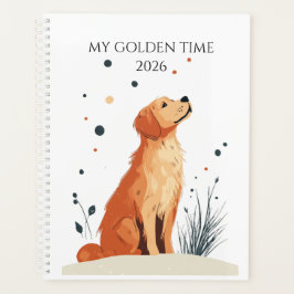 Agenda 2026 Planner | Gift For Golden Retriever Lovers